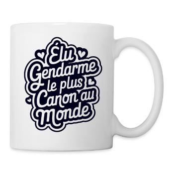 Elu gendarme le plus mignon au monde - Mug blanc - blanc - Droite