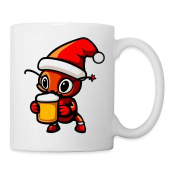 Ant Beer Xmas Christmas - Mug - white - Right