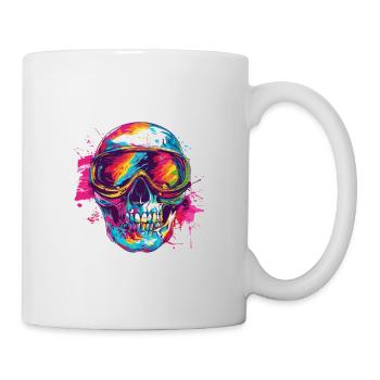 Ski Ski Goggles Skull - Mug - white - Right