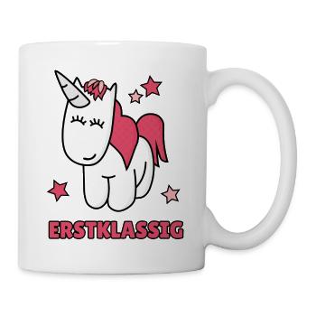 Erstklassig Erste Klasse Einhorn - Tasse - Weiß - Rechts