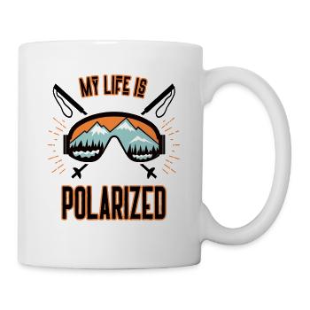 Skiläufer Boarder Ski Fahrer Liebhaber Skisport - Tasse - Weiß - Rechts