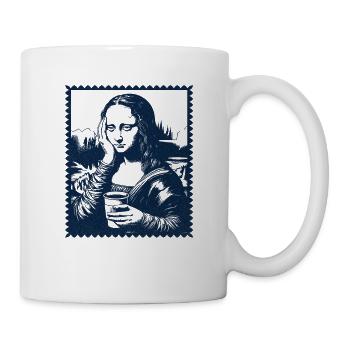 Lundi fatigué Lisa - Mug blanc - blanc - Droite