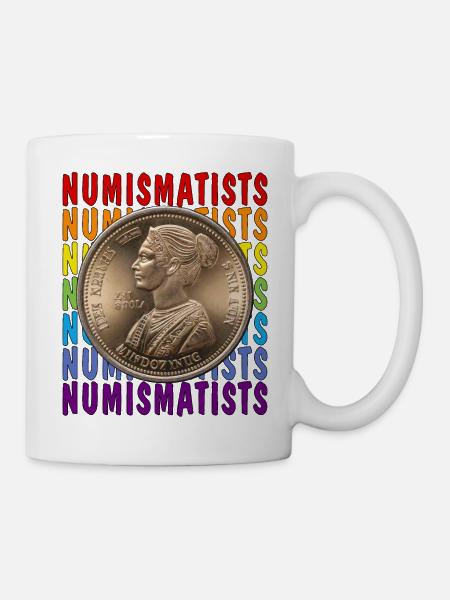 PIÈCES DE MONNAIE NUMISMATES - Mug blanc - blanc