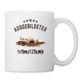 Ausgebildeter Schmutzhund Hund - Tasse - Weiß - Rechts