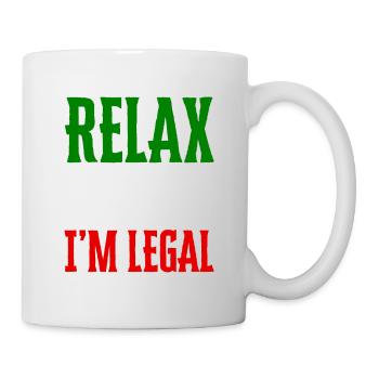 Relax Gringo I'm Legal Funny Immigration - Mug - white - Right