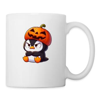 Halloween Penguin Pumpkin Witch Hat Witch Cute Cartoon - Mug - white - Right
