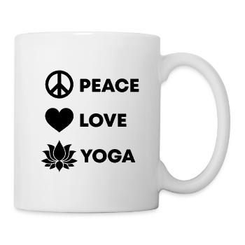Yoga Meditation Spa - Tasse - Weiß - Rechts