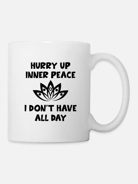 Yoga Meditation Spa - Tasse - Weiß