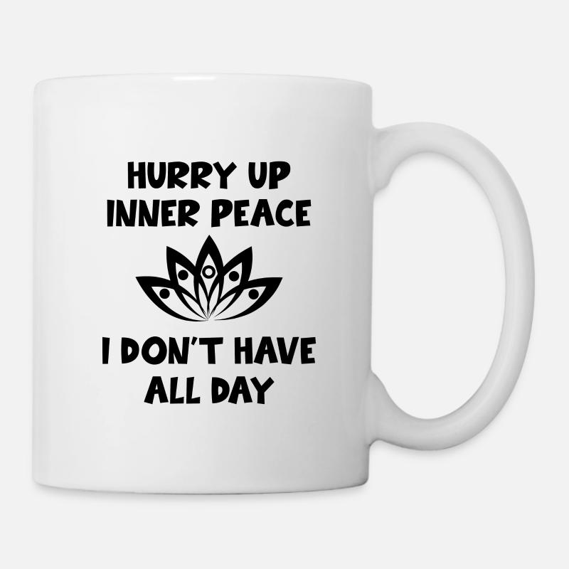 Yoga Meditation Spa - Tasse - Weiß