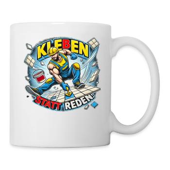 Sticking instead of talking - Mug - white - Right