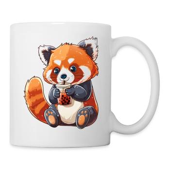 Red Panda Little Panda Bubble Tea Boba Tea - Mug blanc - blanc - Droite