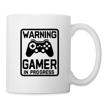 Warning Gamer in Progress - Mug - white - Right