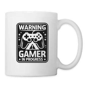 Warning Gamer in Progress - Mug - white - Right