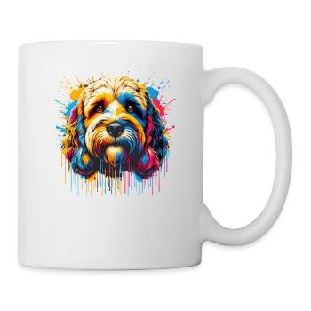 Splash Art Cockapoo Cockapoos Cockerpoo - Mug - white - Right