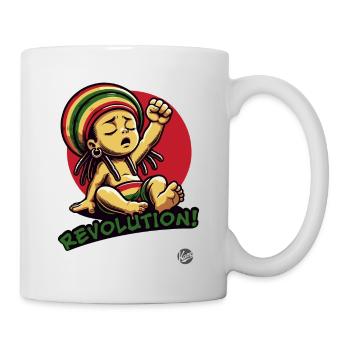 Reggae Baby für Rastafari Revolution - Tasse - Weiß - Rechts