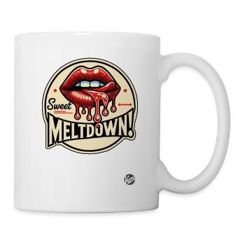 Süßer Kuss Lippen Meltdown - Tasse - Weiß - Rechts