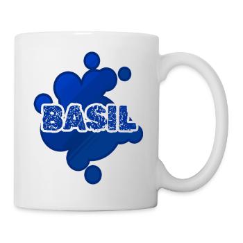 Vorname Basil - Tasse - Weiß - Rechts