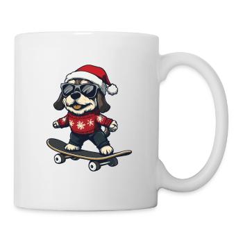 Kangal Dog Christmas Skateboard - Mug - white - Right