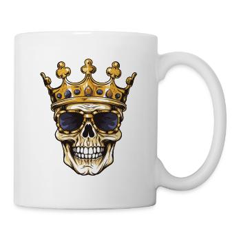 King Skull Party Crown - Mug - white - Right