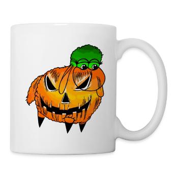 Wolly Sheepling Citrouille d’Halloween - Mug blanc - blanc - Droite
