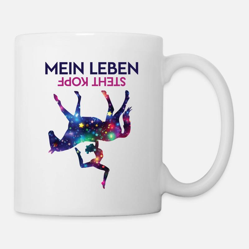 Mein Leben Steht Kopf Voltigier Outfit Voltgieren - Tasse - Weiß