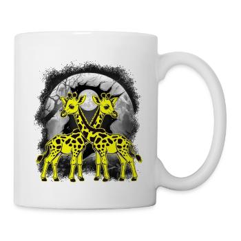 mystisch Giraffe Giraffen Kind Kinder Baby - Tasse - Weiß - Rechts