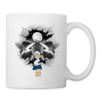 mystical maritime girl seagulls sailor seagull - Mug - white - Right