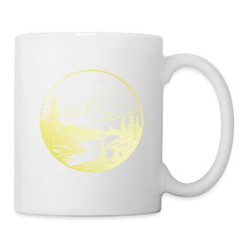 Montagnes Gold - Mug blanc - blanc - Droite