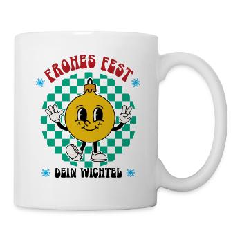 Hässliches Zum Wichteln Wichtelgeschenk Weihnacht - Tasse - Weiß - Rechts