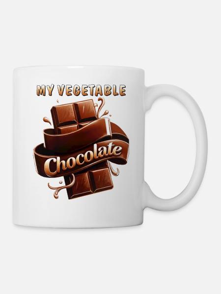 MY VEGETABLE CHOCOLATE - Tasse - Weiß