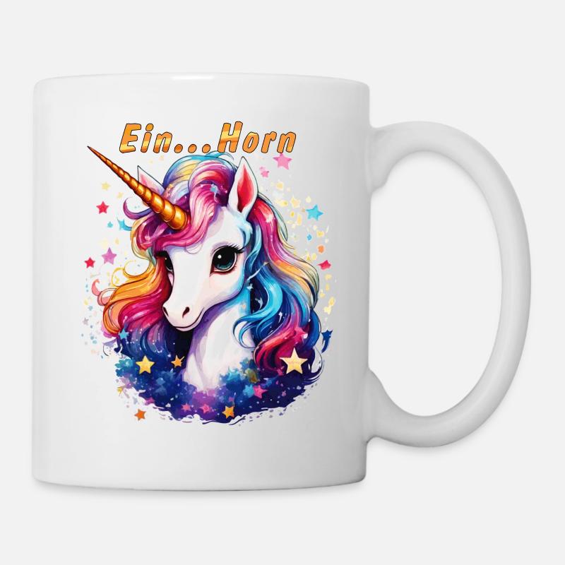 EIN...HORN - Tasse - Weiß