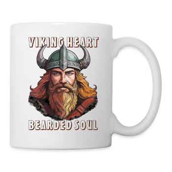 VIKING HEART BEARDED SOUL - Tasse - Weiß - Rechts