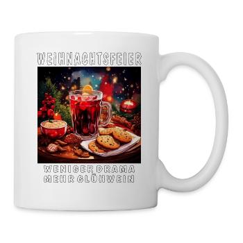 WEIHNACHTSFEIER WENIGER DRAMA - Tasse - Weiß - Rechts