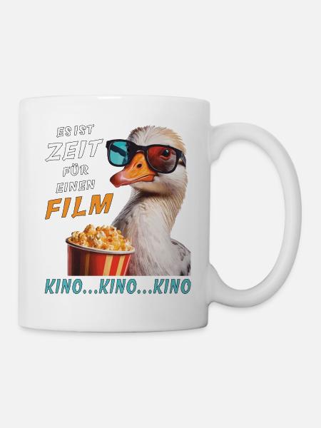 GOOSE C’EST L’HEURE D’ALLER AU CINÉMA - Mug blanc - blanc