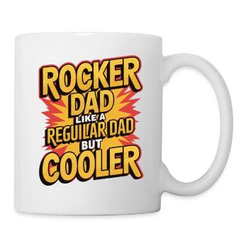 Rocker Dad Funny Gifts for Rocker Dads - Mug - white - Right