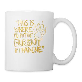 Here would be my fursuit, if I had one - Mug - white - Right