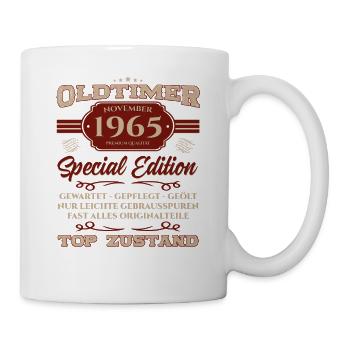 59. Geburtstag Legende November 1965 Jahrgang 65 - Tasse - Weiß - Rechts