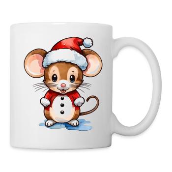 Dessin de Noël Souris - Mug blanc - blanc - Droite