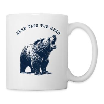Here Tabs the Bear - Tasse - Weiß - Rechts