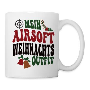 Airsoft Spieler Weihnachten Airsoftspieler Team - Tasse - Weiß - Rechts