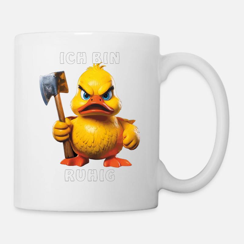 HACHETTE DE CANARD JE SUIS CALME - Mug blanc - blanc
