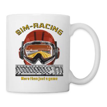 SIM RACING More than just a game - Tasse - Weiß - Rechts