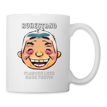 BOUTEILLE DE RETRAITE VIDE SONT TERMINÉES - Mug blanc - blanc - Droite