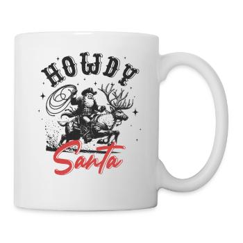 Salut les rennes du Père Noël - Mug blanc - blanc - Droite