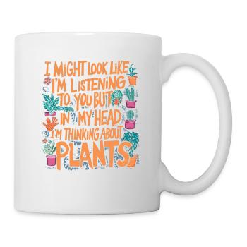 Head by the plants, heart in the garden - Mug - white - Right