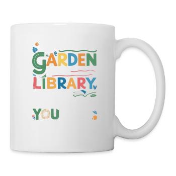 Jardin et bibliothèque – tout ce dont vous avez besoin - Mug blanc - blanc - Droite