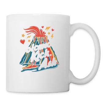 Volcano – Ash, Lava and Fire - Mug - white - Right