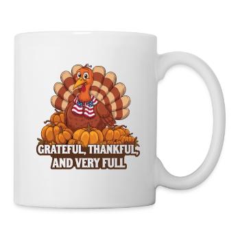 Dinde drôle de Thanksgiving - Mug blanc - blanc - Droite