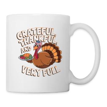 Dinde drôle de Thanksgiving - Mug blanc - blanc - Droite