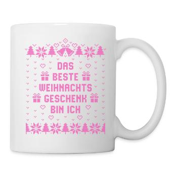 Das beste Weihnachtsgeschenk bin ich - Weihnachten - Tasse - Weiß - Rechts